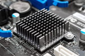 Computer motherboard. close up.